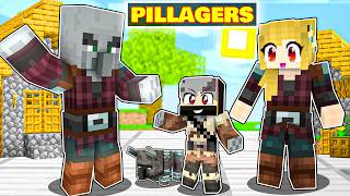 Adopted by a PILLAGERS FAMILY in Minecraft Hindi [upl. by Ssej4]