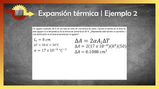 Física  Expansión térmica de sólidos y líquidos  Ejemplo 2 [upl. by Nessnaj]