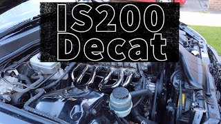 Lexus IS200 Japspeed Decat Exhaust Manifold Installation Full Japspeed Exhaust System [upl. by Ledif]