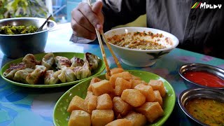 Shan Tofu Nway in Taunggyi  တောင်ကြီးမြို့ရဲ့ မနက်ခင်းစောစောနဲ့ တို့ဖူးနွေး 🍜 Myanmar Street Food [upl. by Eenor]