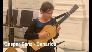 Gaspar Sanz  Canarios  Baroque guitar  Maria Wilgos Live [upl. by Litha614]