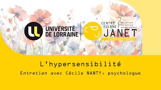 Lhypersensibilité  Entretien avec Cécile NANTY psychologue [upl. by Egreog]