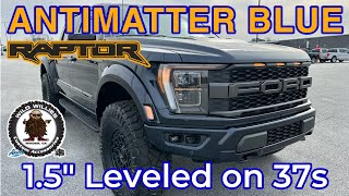 Gen 3 Ford Raptor INDO 15” Leveled on 37s2023 Antimatter Blue Headed to COLORADO [upl. by Eal]