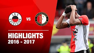 Enorme domper  Highlights Excelsior  Feyenoord  Eredivisie 20162017 [upl. by Drapehs]