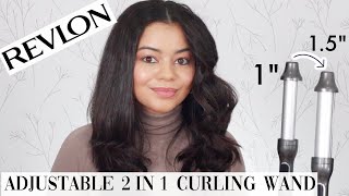 REVLON MIX CURLER ADJUSTABLE 2IN1 CURLING WAND  HONEST REVIEW [upl. by Gosney]