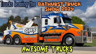 Bathurst Truck Show 2024 The trucks leaving the show truckshow truck [upl. by Acissj]