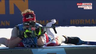 BIATHLON 2024 SPRINT HOMMES SOLDIER HOLLOW 2024 [upl. by Nwahsan]