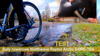 buty rowerowe Northwave Raptor Arctic GORETEX Test [upl. by Kentigera]