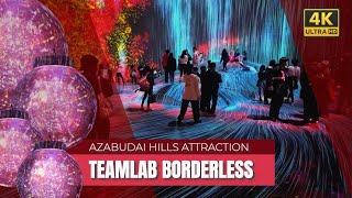 TeamLab Borderless  Tokyos new attraction 2024 4K [upl. by Arline]