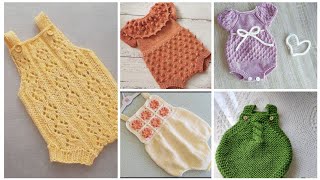 Easy Knitting Pattern  Baby Romper Patterns  Knitting Baby Rompers Baby Knits  Knitting Pattern [upl. by Nnaihs]