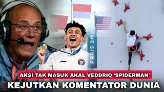 Komentator Inggris  Itu Spiderman Atau Cicak Woy  Saat Nama Indonesia Menggema di Olimpiade Paris [upl. by Atnohsal]