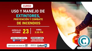 ⛑CURSO USO Y MANEJO DE EXTINTORES PREVENCIÓN Y COMBATE DE INCENDIOS⚠🧯 [upl. by Ahsienal766]