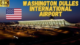 【8K】Washington Dulles International Airport IAD Walk  Terminal D to Garage 1 [upl. by Adams513]