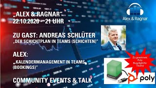 quotAlex amp Ragnarquot  221020 Microsoft Teams Kalender Management Bookings  Schichtenpläne Shifts [upl. by Crispin]