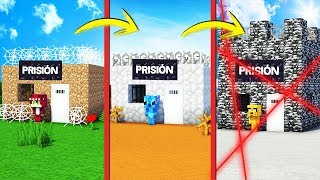 ¡PASAMOS DE PRISIÓN NOOB A PRISIÓN PRO 😂🚫 ¡NADIE ESCAPA DE LA PRISIÓN MÁS SEGURA DE MINECRAFT [upl. by Enelehs826]