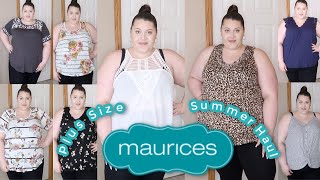 Maurices Plus Size Summer Haul amp Try On  2020  Size 3X [upl. by Ahsienod530]