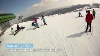 Skigebiet FeldbergSchwarzwald SeebuckAbfahrt [upl. by Ynahpit]