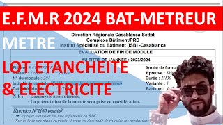 Lots étanchéité et électricité Métré EFMR 2024 BATMétreur [upl. by Aiksas802]