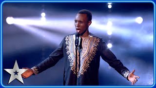 Innocent Masuku sings STUNNING rendition of Hans Zimmers Now We Are Free  SemiFinals  BGT 2024 [upl. by Seem]