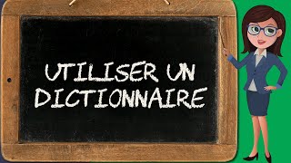 Recherche 1 – Utiliser un dictionnaire de langue française [upl. by Tiertza92]