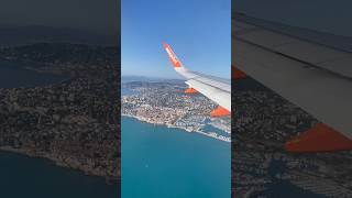 POV French Riviera from above with easyjet flight pov frenchreviera flights easyjet [upl. by Cohleen116]