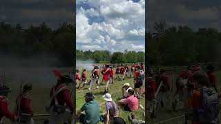 Redcoats British 10th Regiment of Foot forms up at “Redcoats and Rebels” Old Sturbridge Village [upl. by Aline]