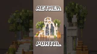 Aether Portal Timelapse minecraft minectraftbuilding [upl. by Ettennaej]