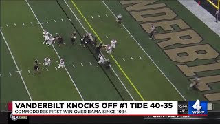 Vanderbilt defeats Alabama [upl. by Wootan]