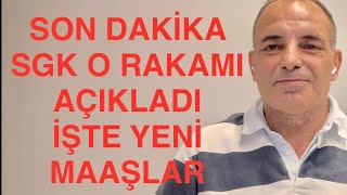 SON DAKİKA EMEKLİLER DİKKAT SGK O RAKAMI AÇIKLADI İŞTE MAAŞ HESABI [upl. by Eirhtug]