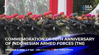 Commemoration of 78th Anniversary of Indonesian Armed Forces TNI [upl. by Dez]