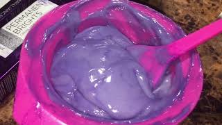 PURPLE Ion Color Brilliance Permanent Purple review  Best purple hair dye  Sally Beauty [upl. by Annaerda658]