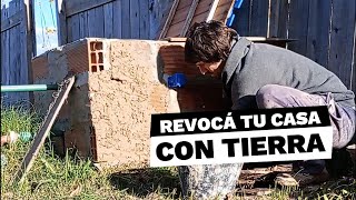 ¡CHAU CEMENTO Revocá tus paredes de ladrillo CON TIERRA Saludable ecológico y GRATIS [upl. by Ttoile42]