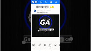 GA New Logo Design  Comment Ur name  shorts video viral kaise kre [upl. by Ian]