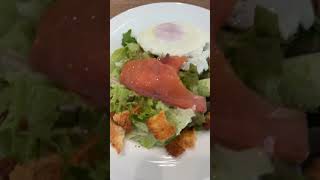 Salmon salad and apples yogurt food yummy cooking [upl. by Hanima]