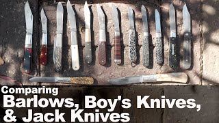 What are Barlows Jack Knives and a Boys Knife Collection Overview and Comparisons GEC amp Jack Wolf [upl. by Eneles]