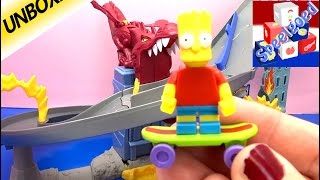 LEGO Bart Simpson minifigures unboxing amp review  HOT WHEELS Dragon Destroyer Skating  Nederlands [upl. by Kleinstein]