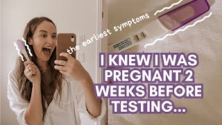 How I Knew I Was Pregnant Before A Positive Test  Early Symptoms 3 DAYS After Conception [upl. by Reid]