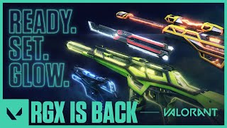 Ready Set GLOW  RGX 11z Pro Skin Reveal Trailer  VALORANT [upl. by Ahkihs679]