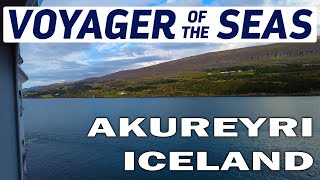 Stunning Views Of Akureyri Iceland From A Voyager Of The Seas Balcony [upl. by Hooker769]