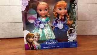 Frozen Anna amp Elsa singing sisters dolls toy [upl. by Rosita]