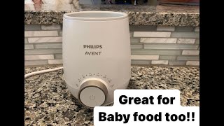 How to use Philips Avent Bottle Warmer for bottles and baby food [upl. by Sibie192]