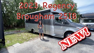 Tour The New 2023 Regency Brougham 25IB B  CClass RV [upl. by Yartnoed685]