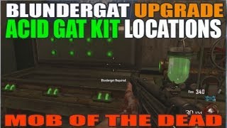 All Acid Gat Kit Buildable Locations Mob Of The Dead [upl. by Aridaj891]