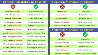 Grammatical Errors 120 Common Grammar Mistakes in English And How to Avoid Them [upl. by Esilahc25]