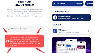 ICE NETWORKHOW TO ADD ETHERC20 amp ICEuse metamaske or trust wallet ⏩ to be tradable on uniswap 🤑 [upl. by Letsou399]