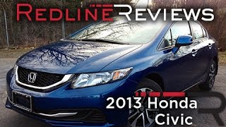 2013 Honda Civic Review Walkaround Exhaust Test Drive [upl. by Orelia5]