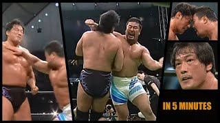 Kensuke Sasaki vs Kenta Kobashi 071805 in 5 MINUTES [upl. by Bendicta]