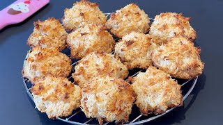 2 Ingredient Coconut Macaroons  Unbelievably easy to make [upl. by Sabec25]