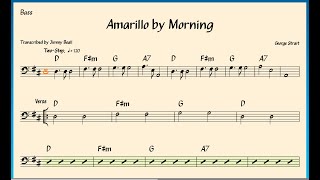 Amarillo by Morning  Bass Chart  Free Download [upl. by Nelrah]