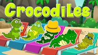 Five Little Crocodile  Nursery Rhymes  Kids Songs For Children [upl. by Brittan753]